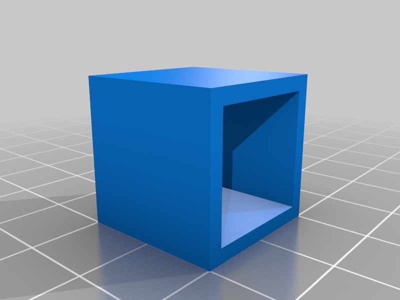 1mm nozzle extruder calibration cube 2 walls by Shanold Download free
