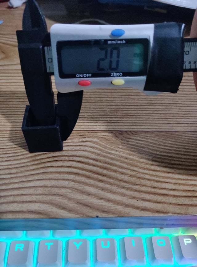 1mm nozzle extruder calibration cube 2 walls by Shanold Download free