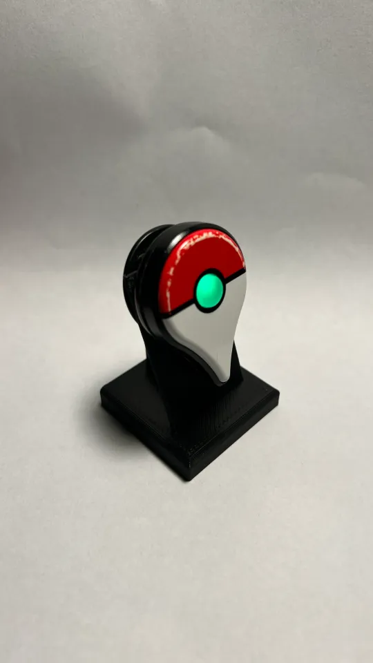 STL file Pokemon Go Plus + holder auto blue/black ball catcher 🐉・3D  printable model to download・Cults