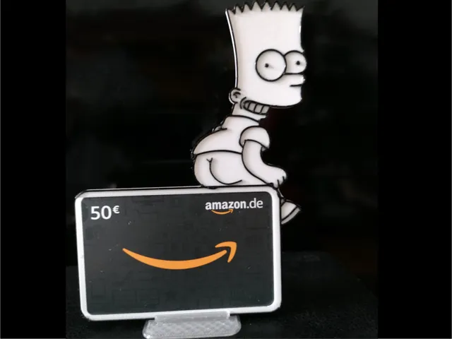 Bart Simpson gift card presenter