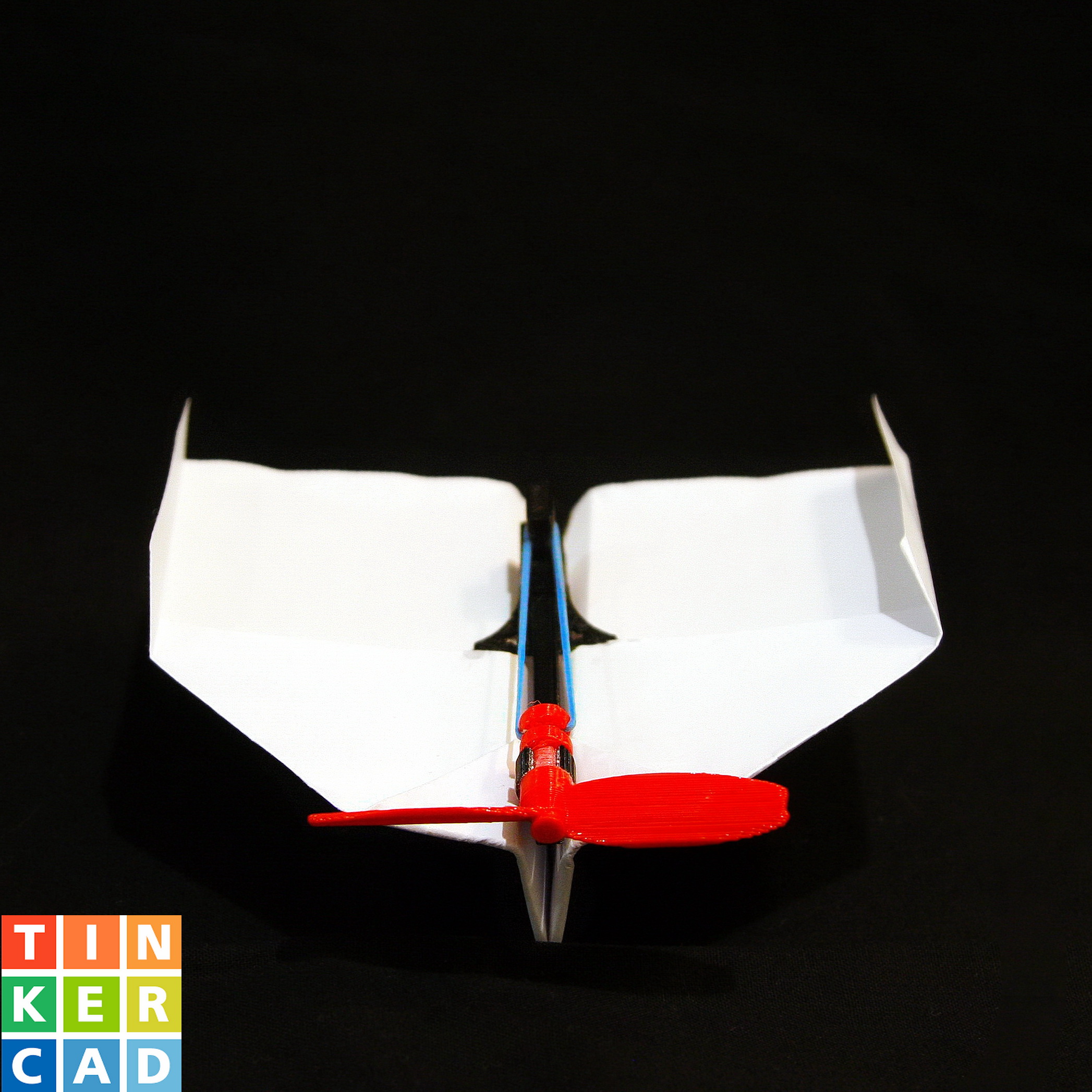 Rubber Band Powered Plane by samsuchin Download free STL model