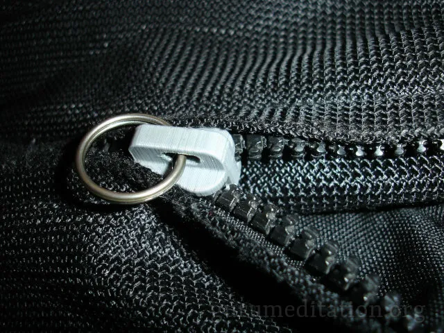 Motorcycle jacket zipper slide