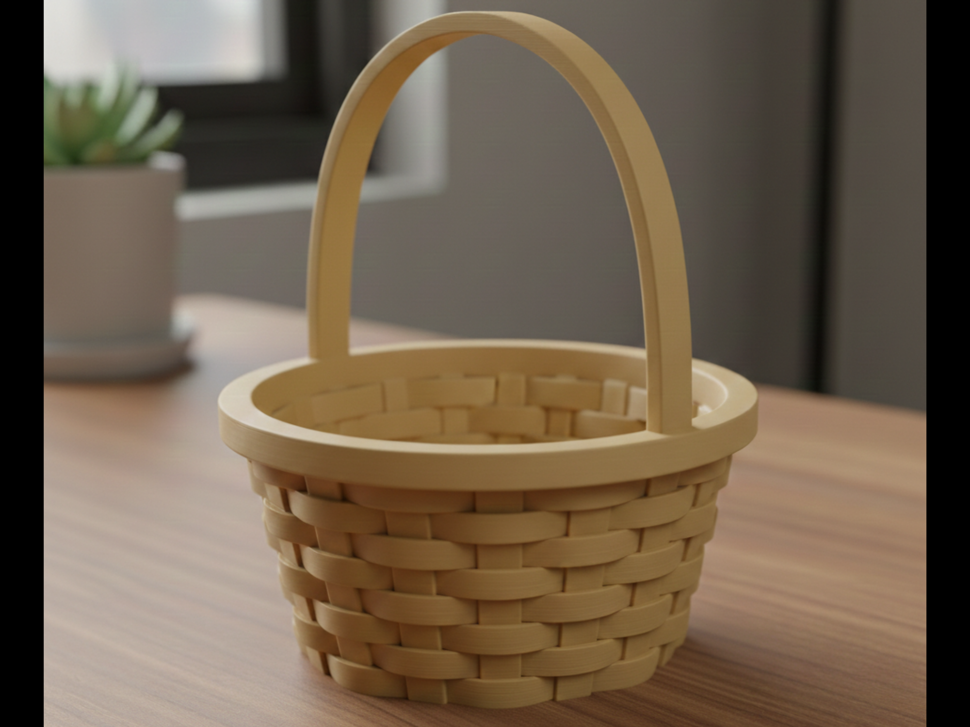 Minimalist Blank Easter Basket