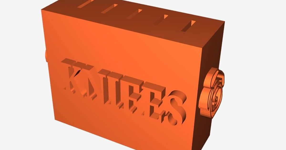 Knife Holder by ben hogan Download free STL model