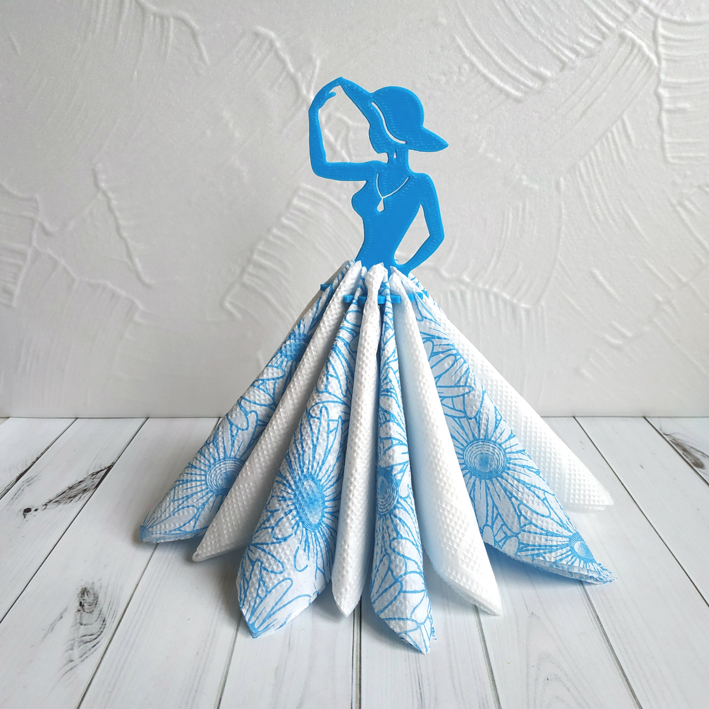 Napkin holder Lady with hat by TanyaAkinora | Download free STL model ...