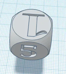 Dice with numbers