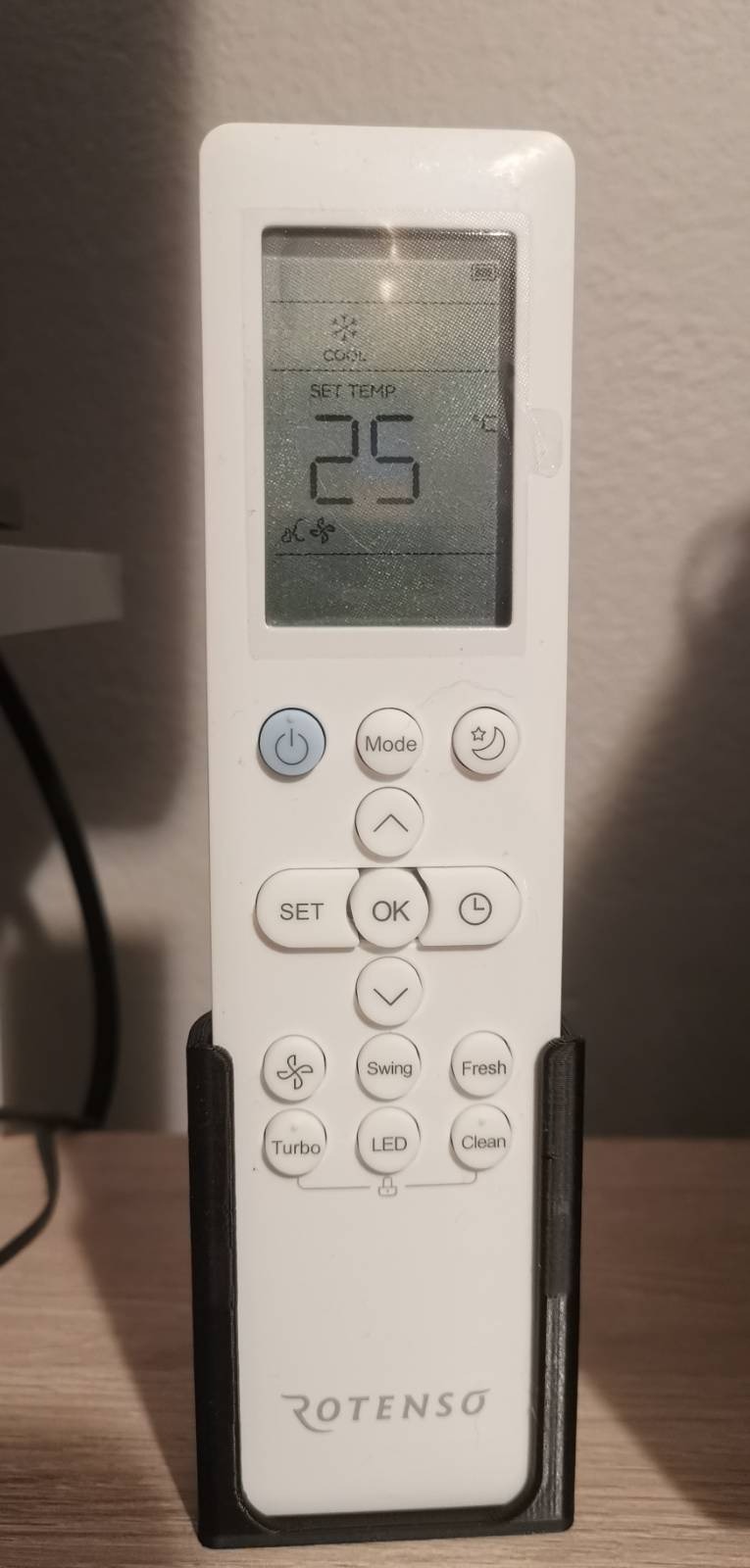 Rotenso / Midea AC remote control wall mount (Desk stand)
