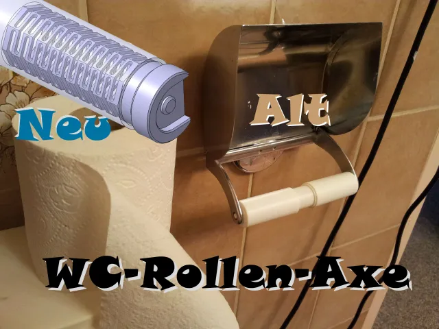 WC-Rollen-Axe