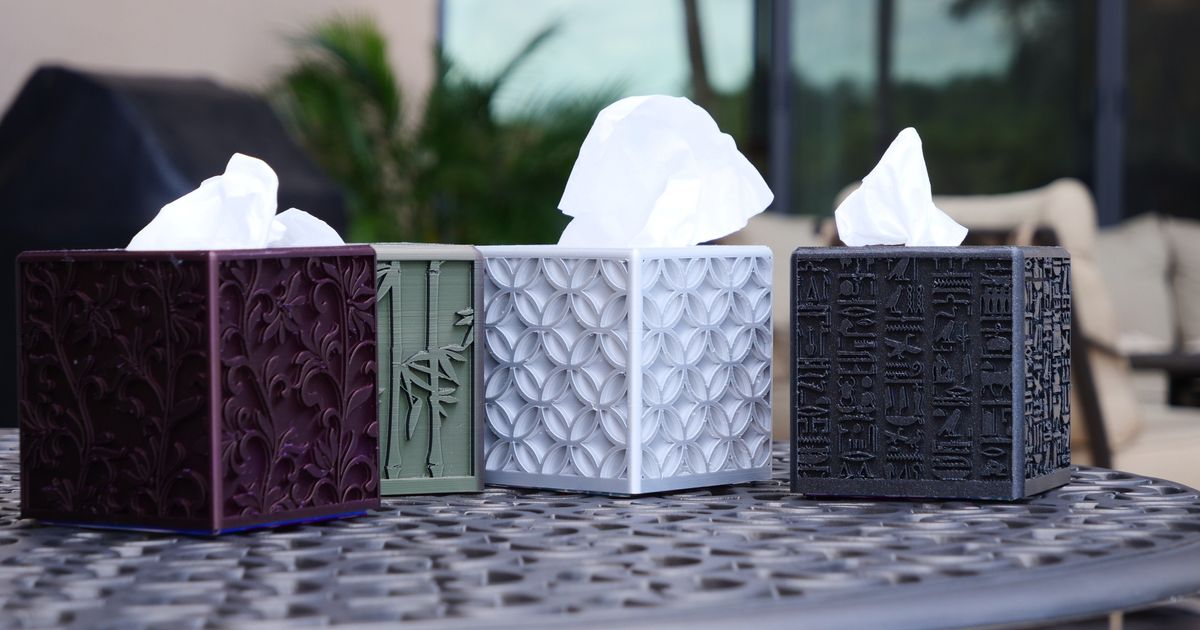 Tissue Box Covers by Devmiser Download free STL model