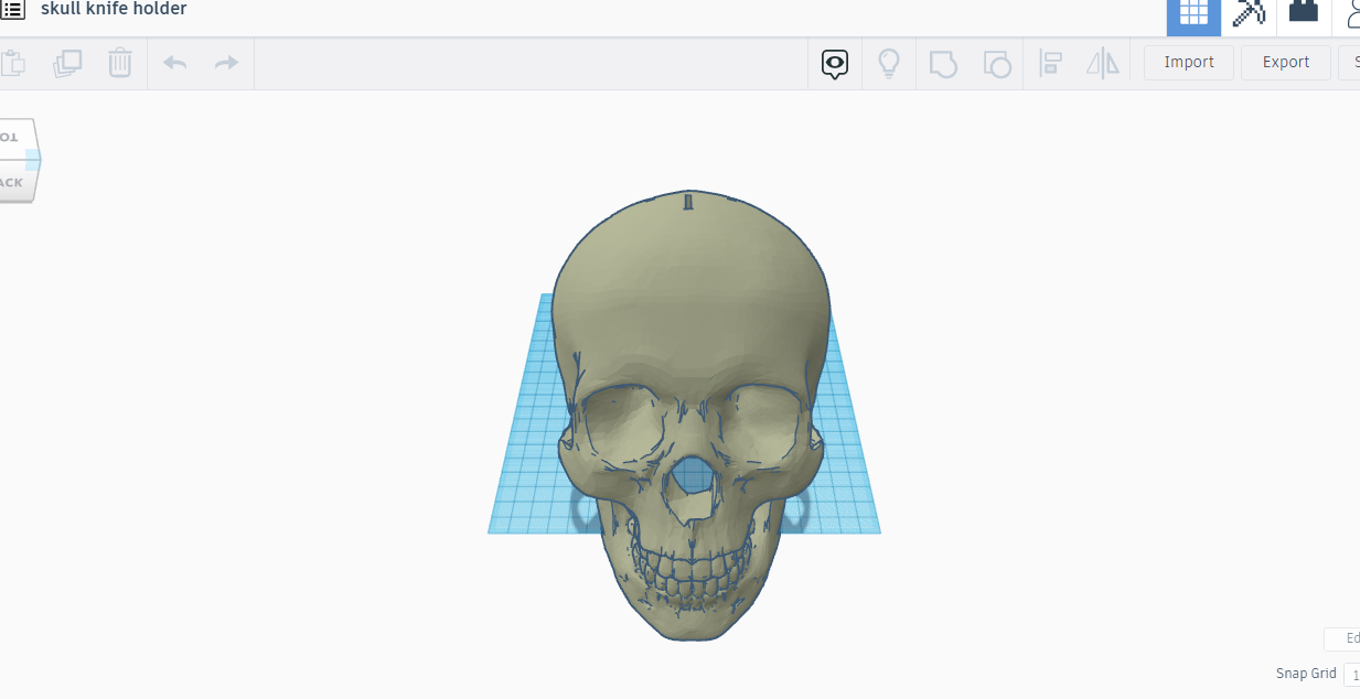 Skull Knife Holder