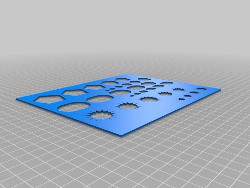 Stencil Shapes by sonnyc Download free STL model Printables com