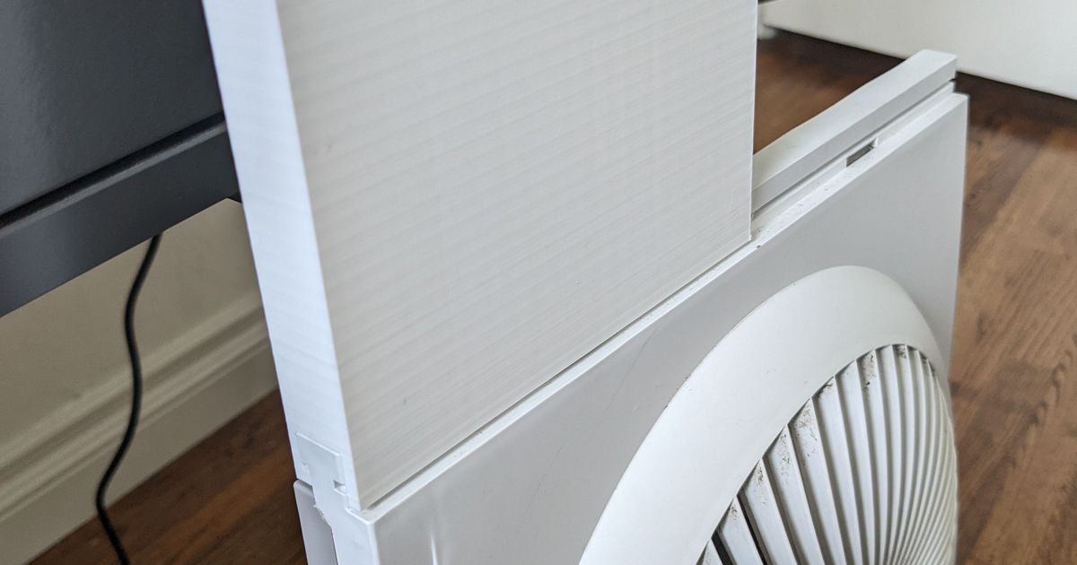Bionaire Window Fan Extension by jpmeyer001 Download free STL model
