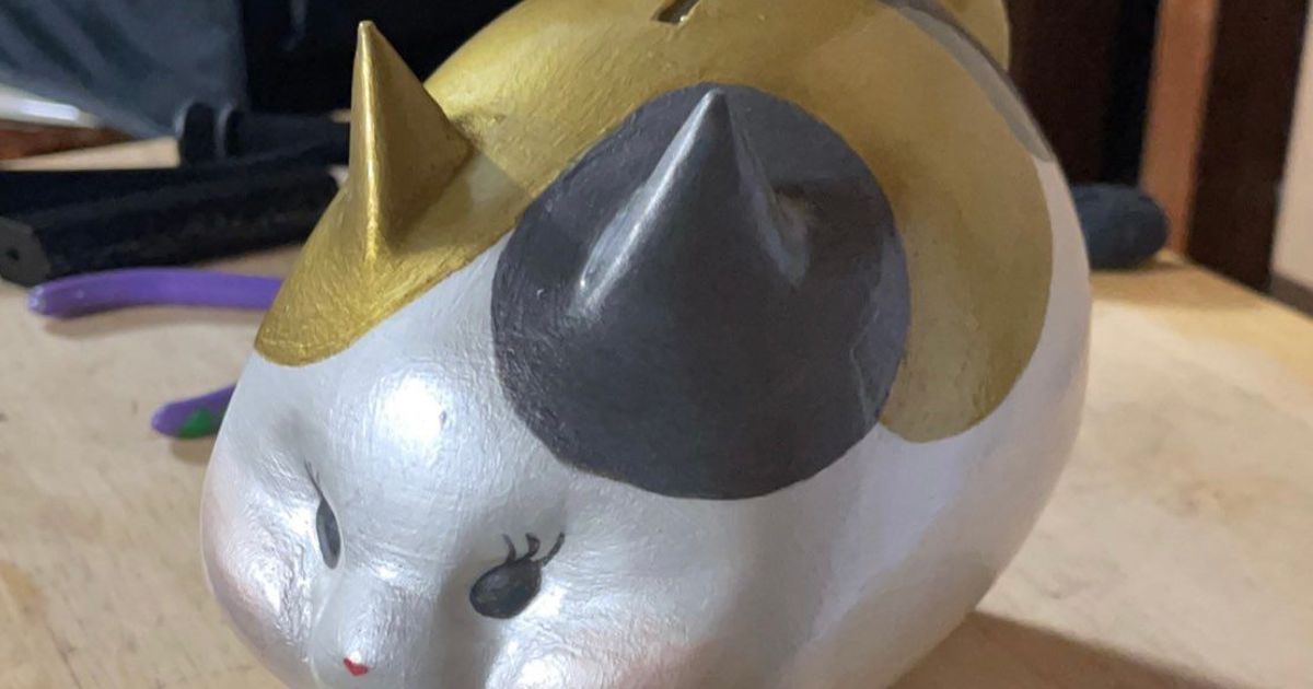 FFXIV Fat Cat Bank by Dark Reunion Download free STL model