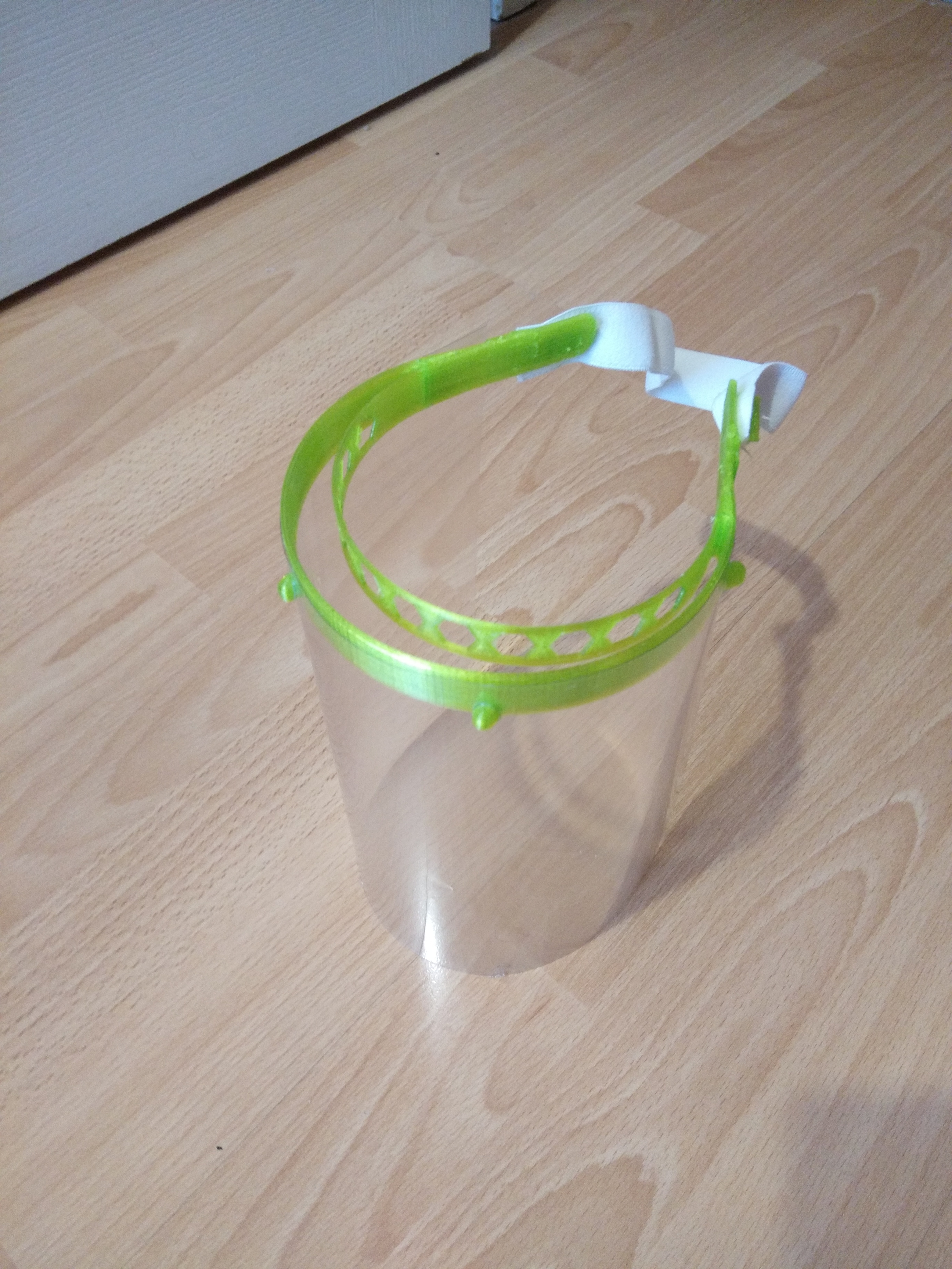 Miniatura 4 do modelo 3D Face shield - A4 binding sheet - easy punching