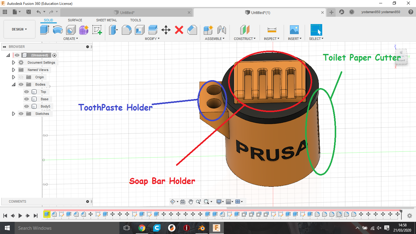 Prusa Corona Hygeine Station