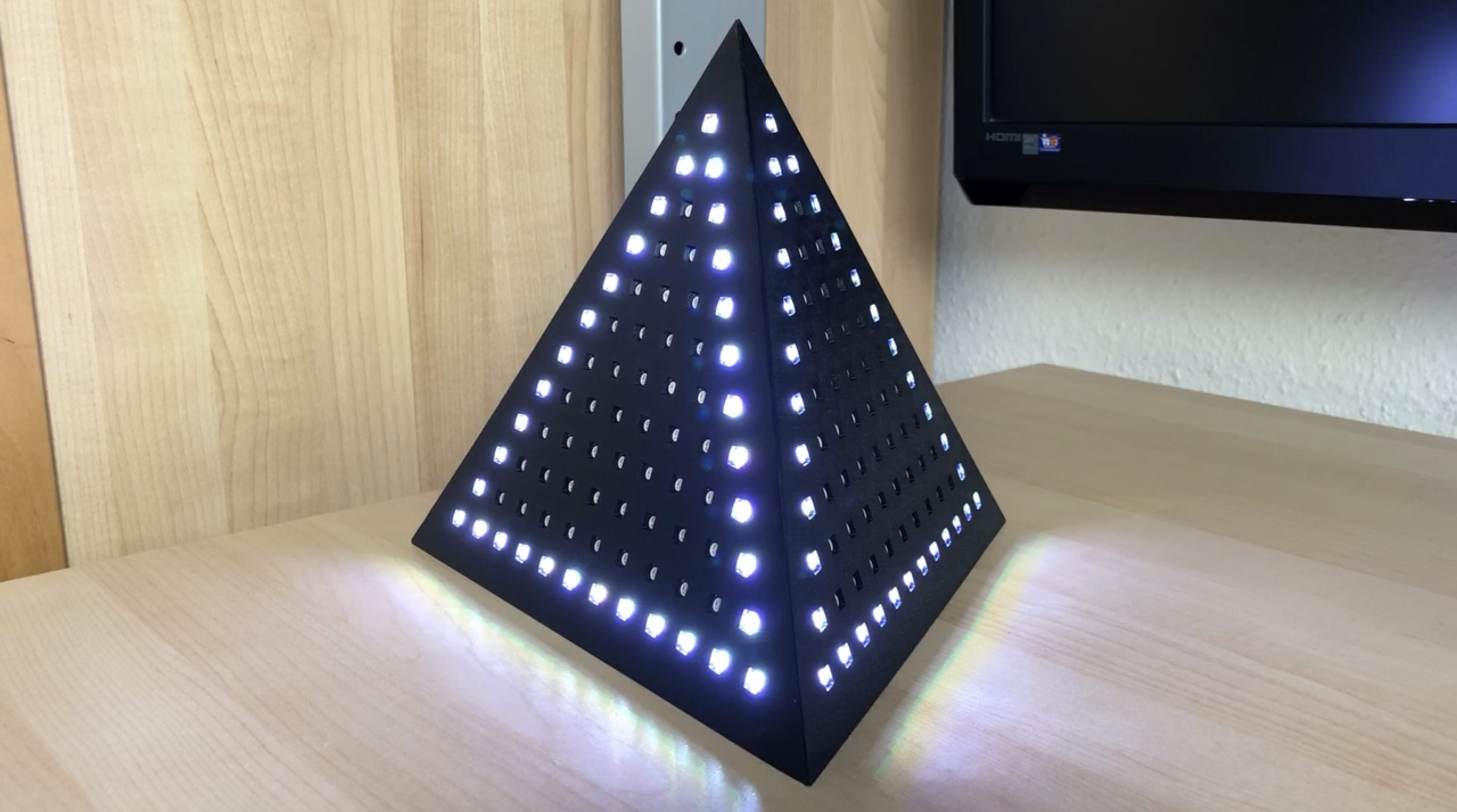 Music reactive LED helmet