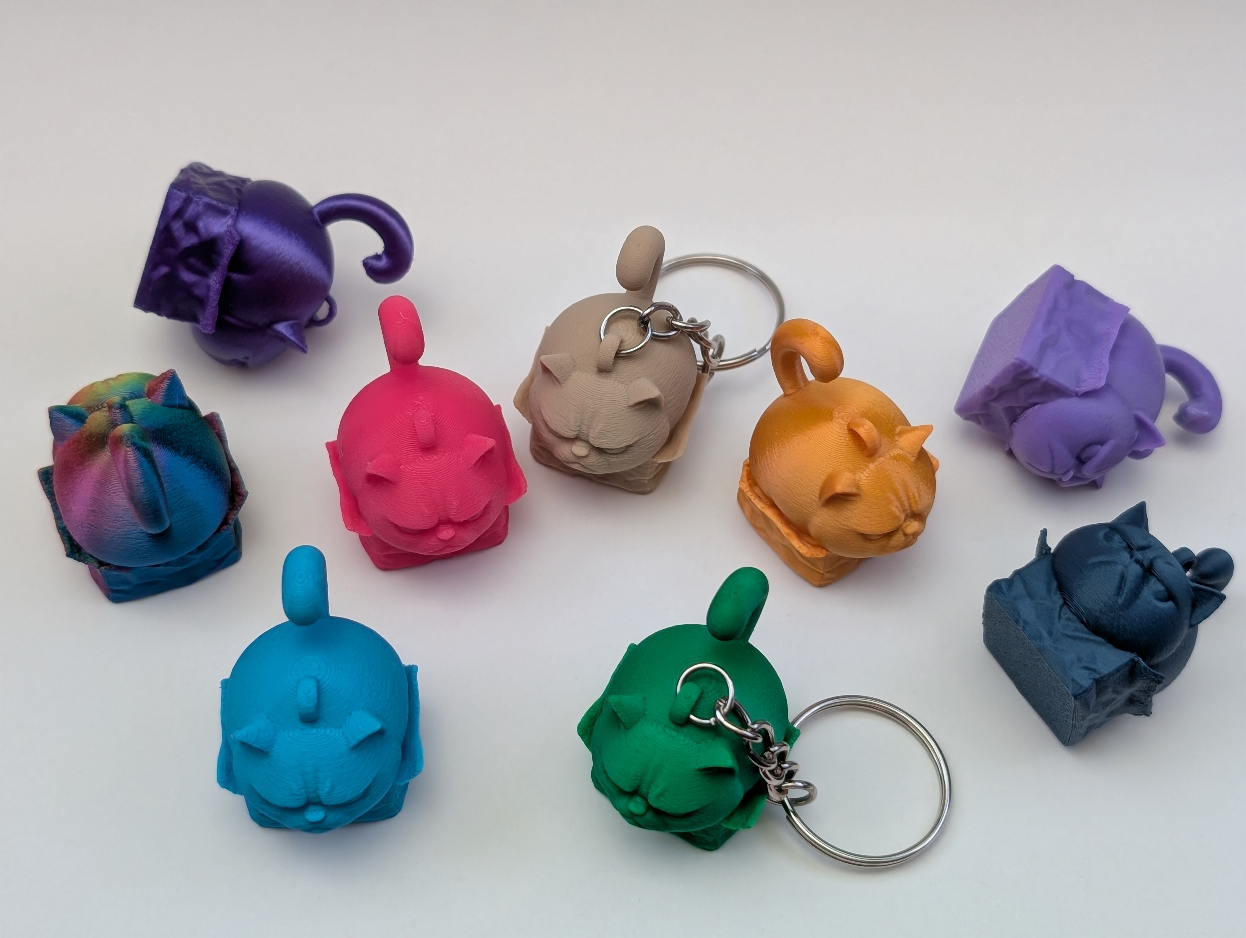 Miniatura 4 do modelo 3D Cranky Cat "in" a Box – Keychain