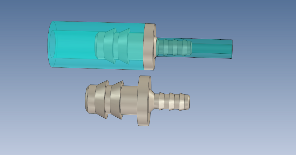 Pneumatic fitting by dziobu Download free STL model
