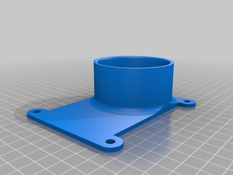 Blast gate remix for North America 2 inch PVC pipe by Tibuck Download free STL model