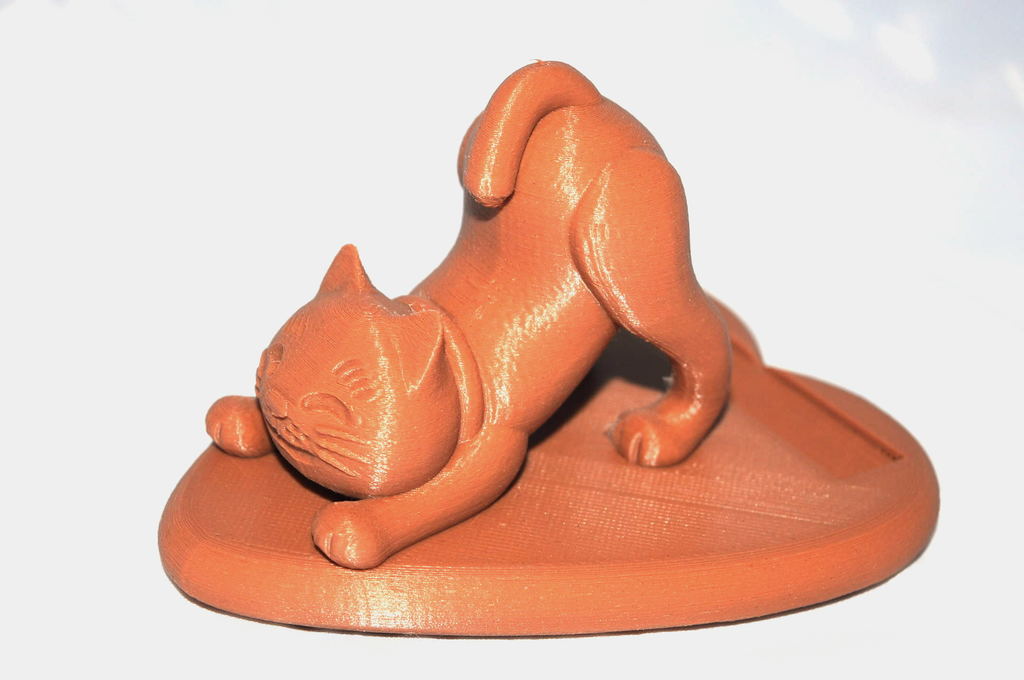 Cat Cell Phone Holder Remix By Tibuck Download Free STL Model Cat Cell Phone Holder Remix By Tibuck Download Free STL Model