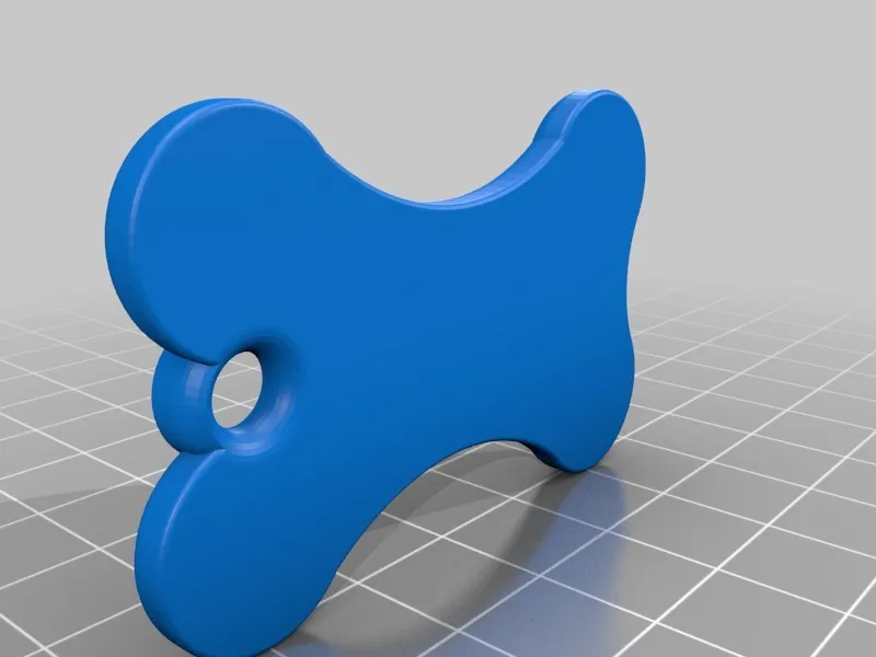 Simple Pet tag by Tibuck | Download free STL model | Printables.com