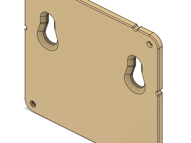 Vesa flush wall mount plate 100x100mm