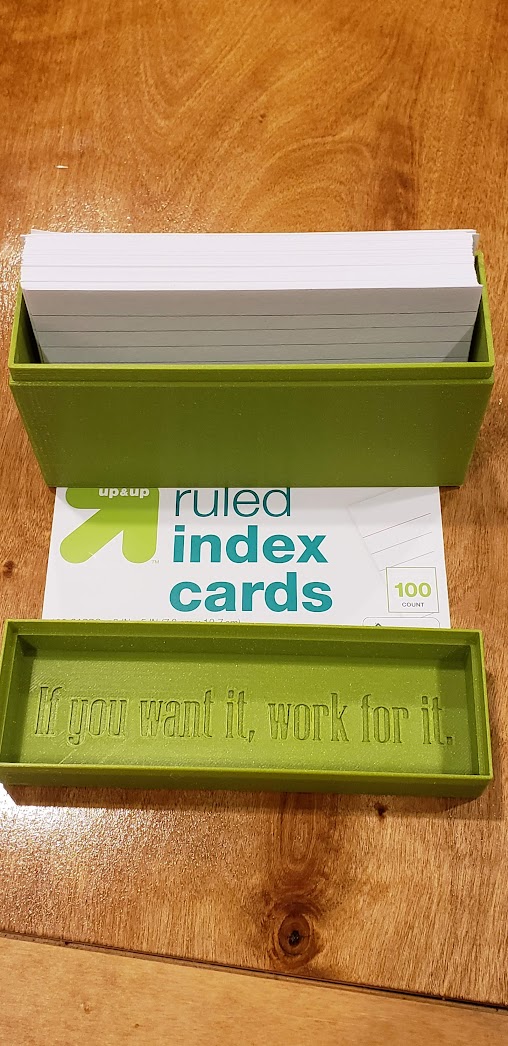 Inspirational card box