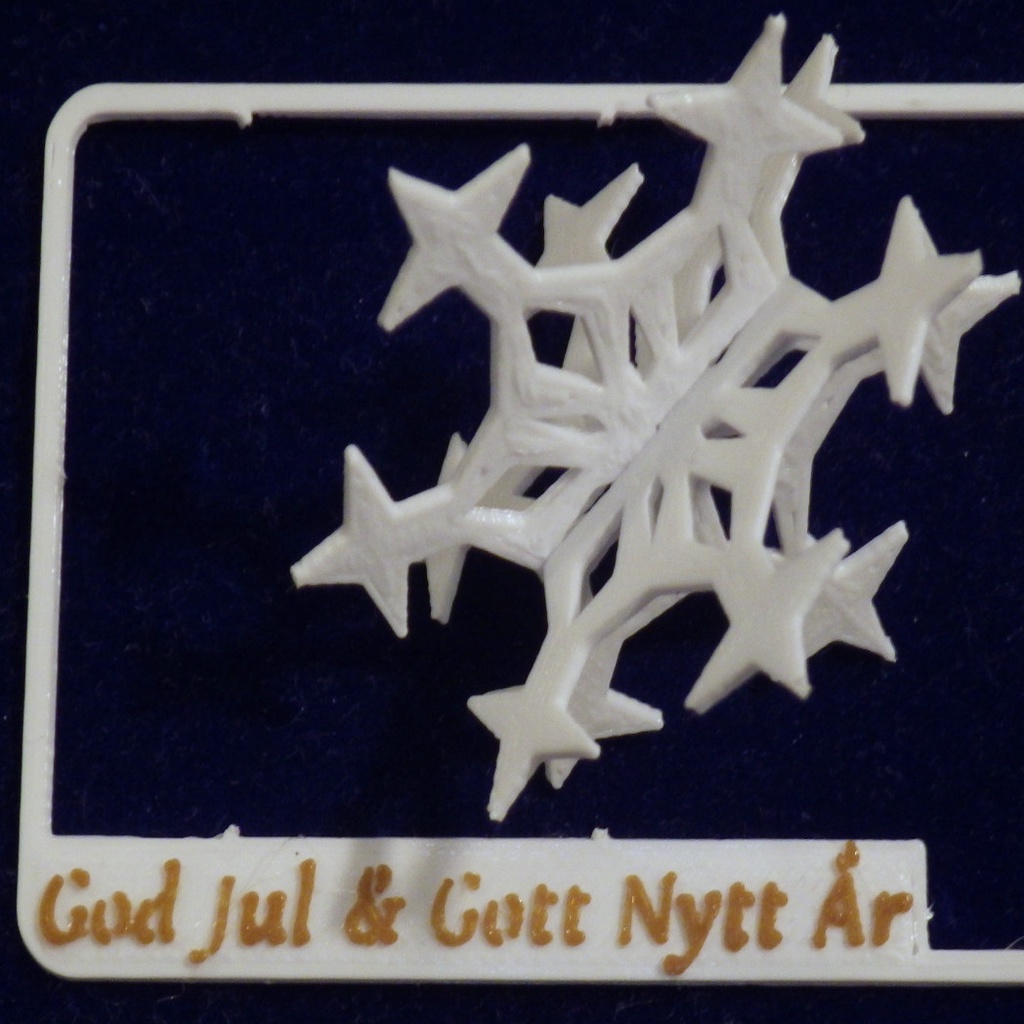 Snowflake kit card (Swedish and customizable version)