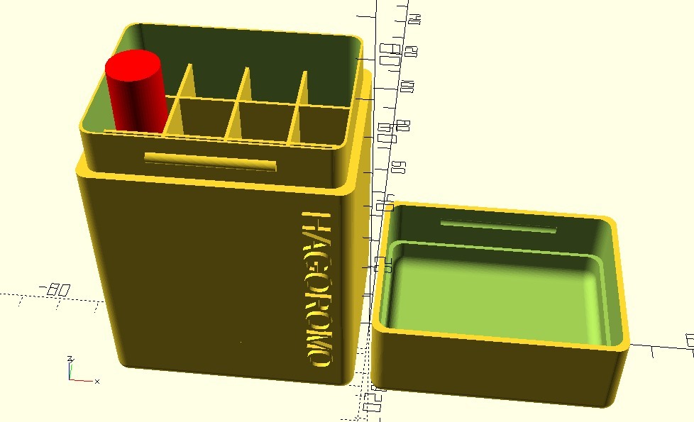 Customizable chalk box with inset by uwezi, Download free STL model