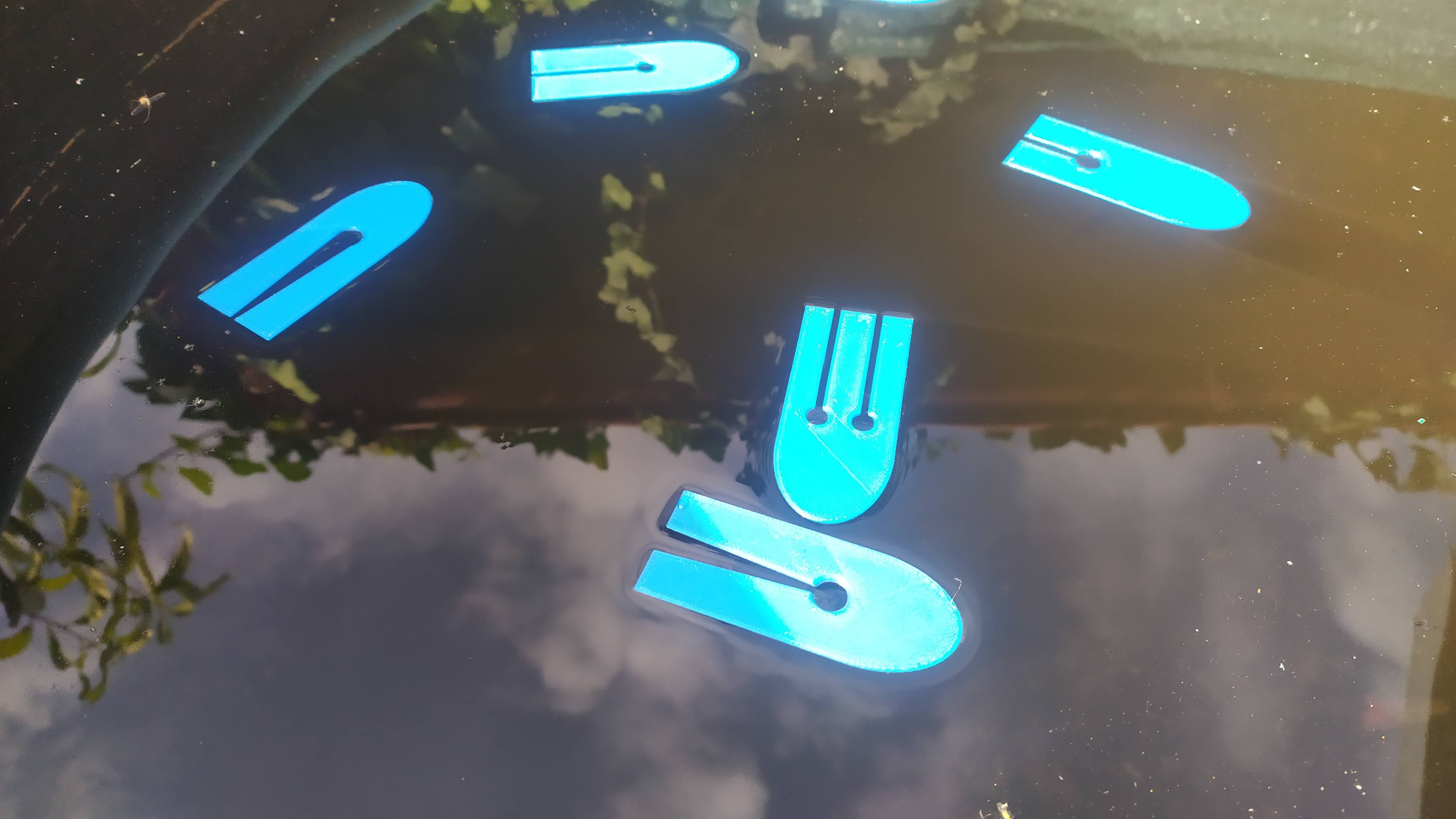 Surface tension 3D printed boat for an experiment with surface