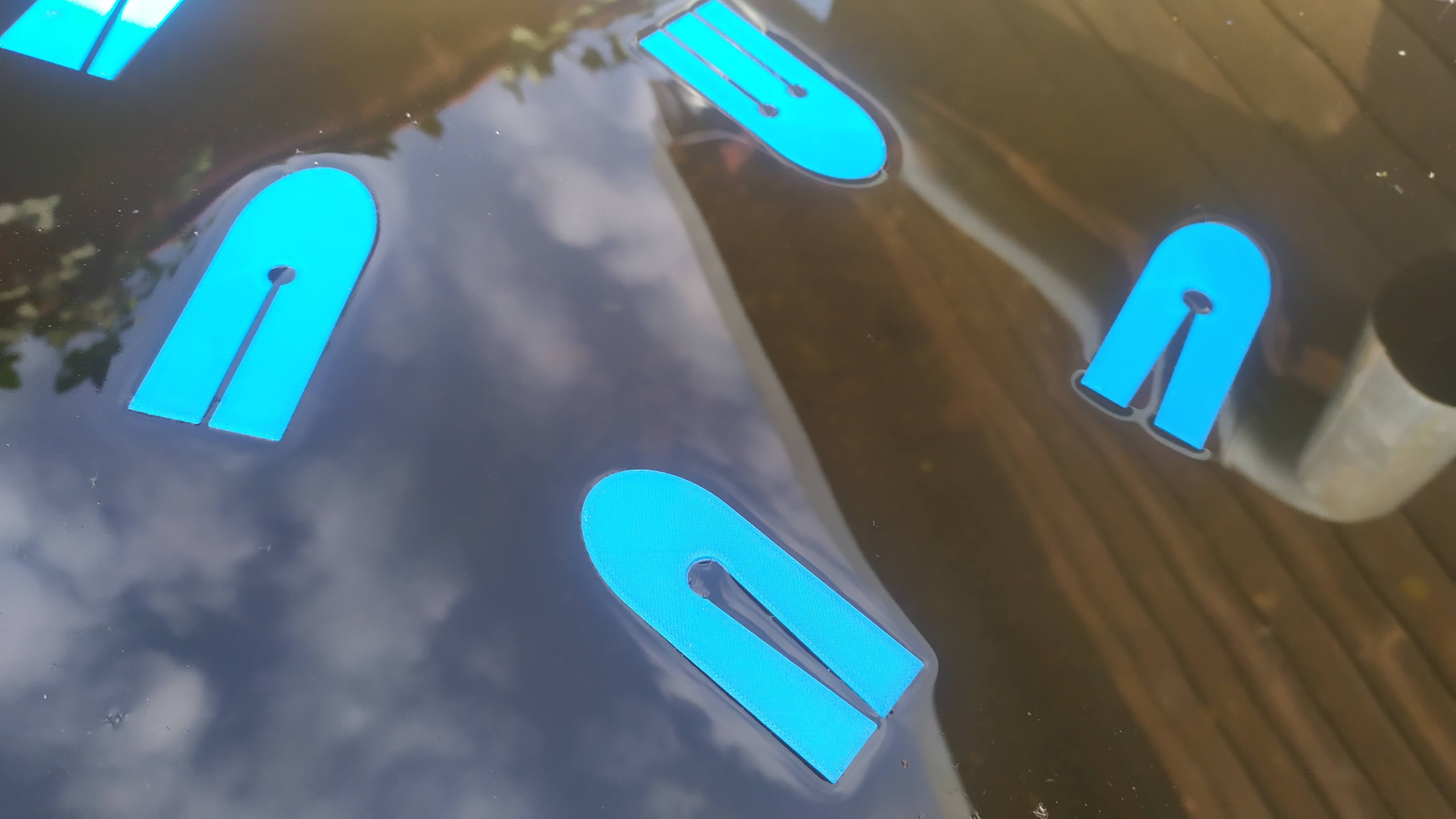 Surface tension 3D printed boat for an experiment with surface