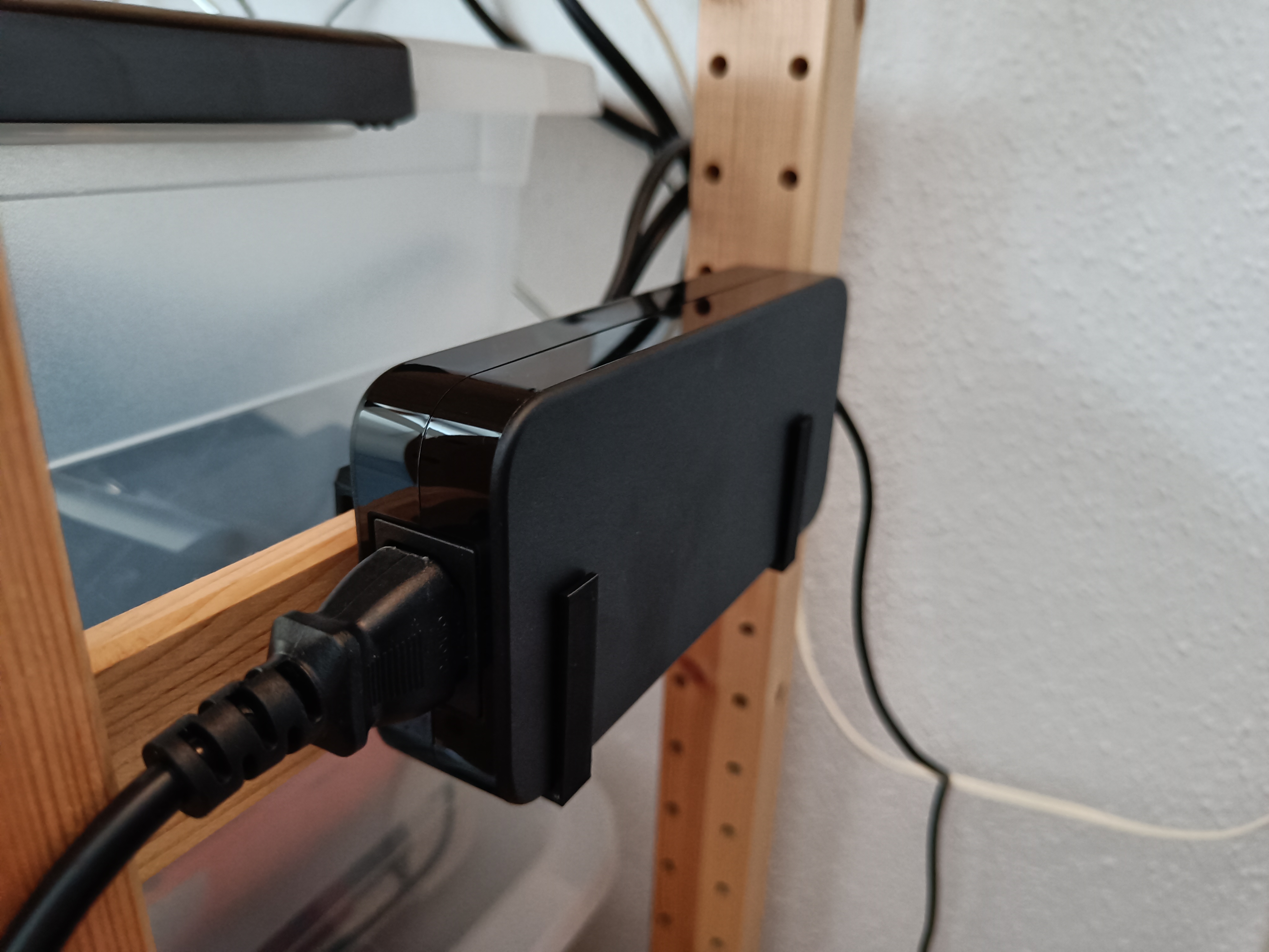 Prusa Mini power supply holder for Ivar shelf