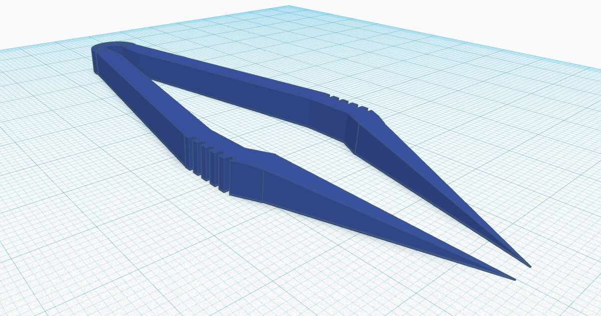 Precision Tweezers v2 - 3D Folding by M4NU, Download free STL model