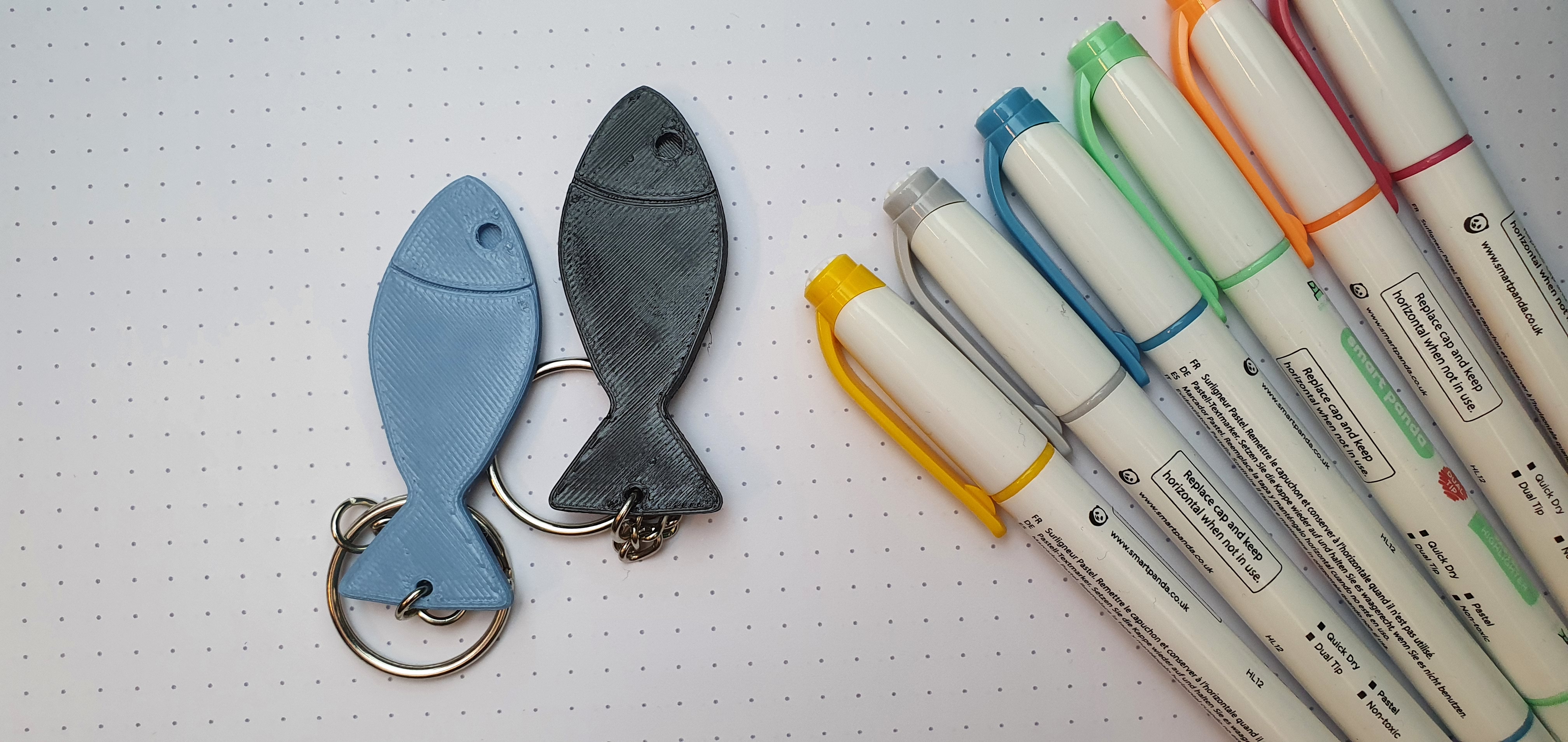 Miniatura 2 do modelo 3D KeyRing Fisch