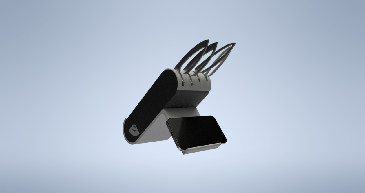 Kuchyňský držák na nože (i mobil)/Kitchen knives holder (and mobile phone too)