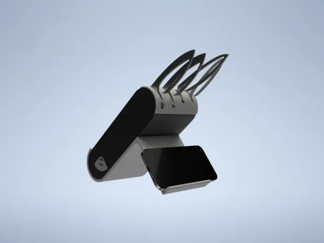 Kuchyňský držák na nože (i mobil)/Kitchen knives holder (and mobile phone too)