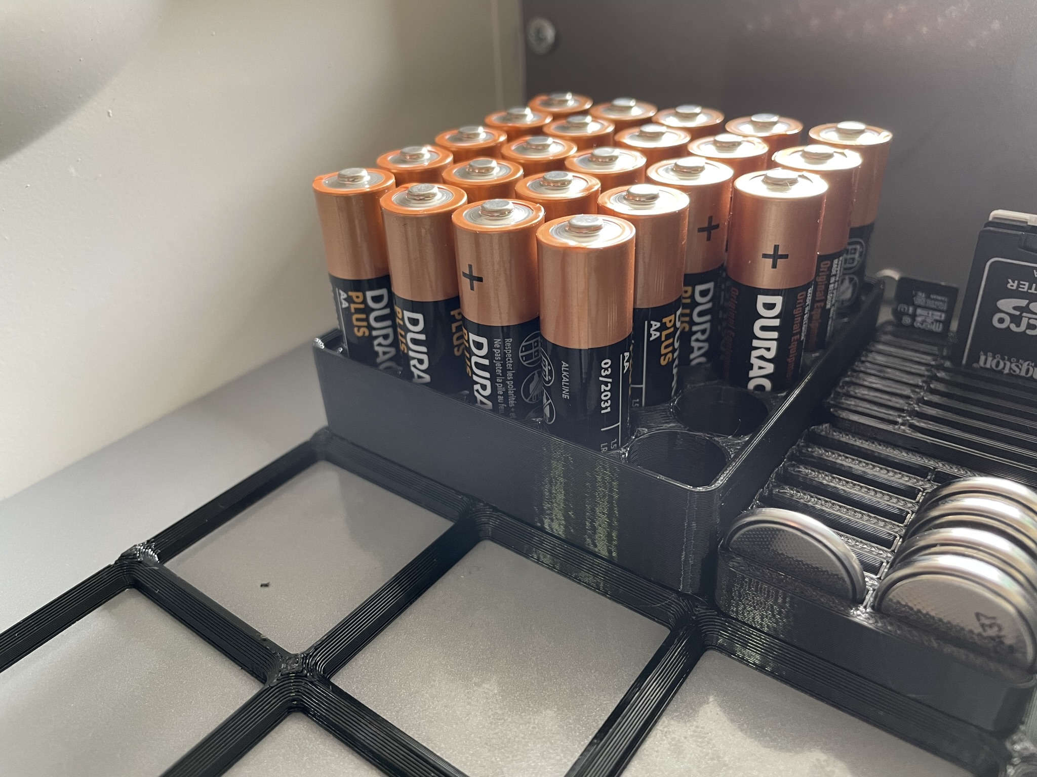 Gridfinity Aa 2x2 Battery Holder By Pjotrstrog Download Free Stl