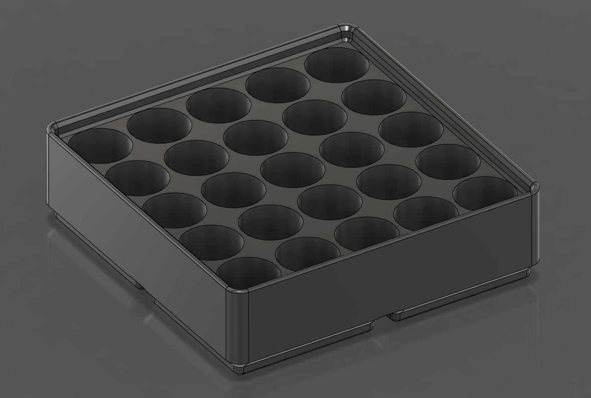 Gridfinity AA 2x2 battery holder by PjotrStrog Download free STL