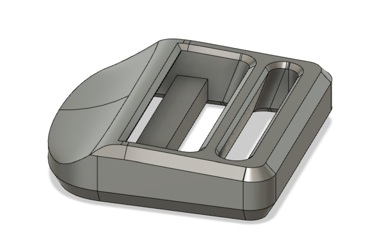 Ladder Lock Buckle (1.5 inch/39mm) No supports, No briding, Single Piece.