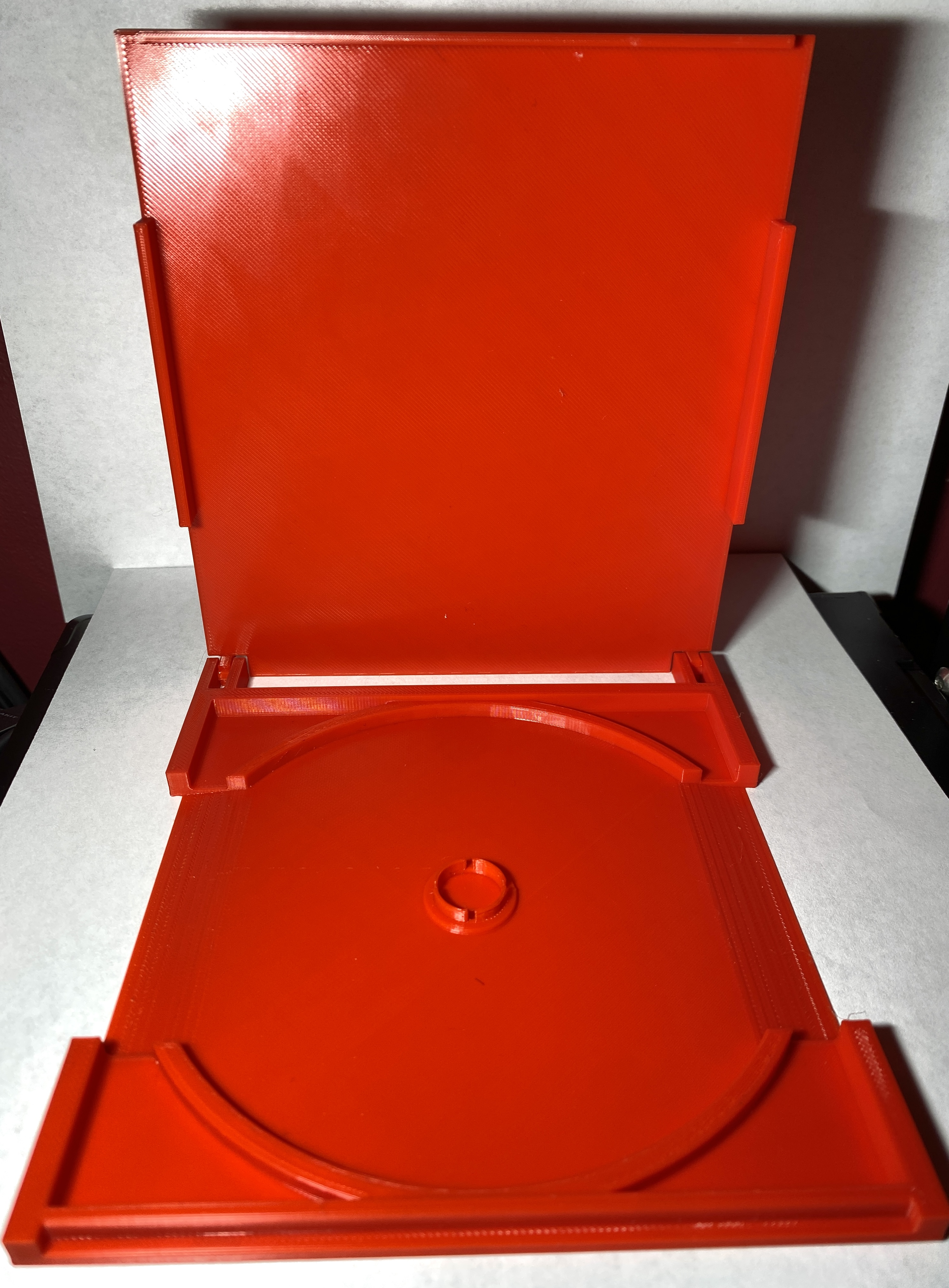 Hinged DVD case