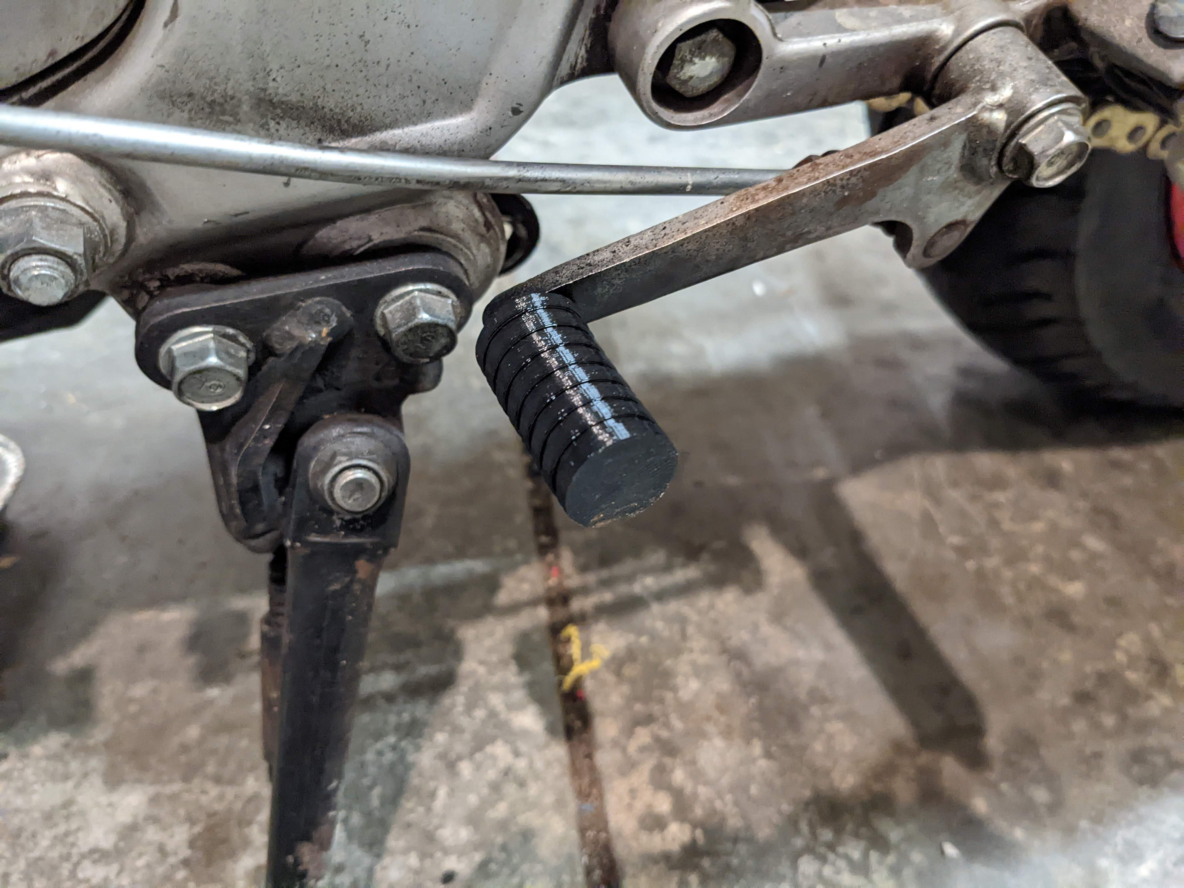 Motorcycle Shift Lever Pad by omegared13 Download free STL model