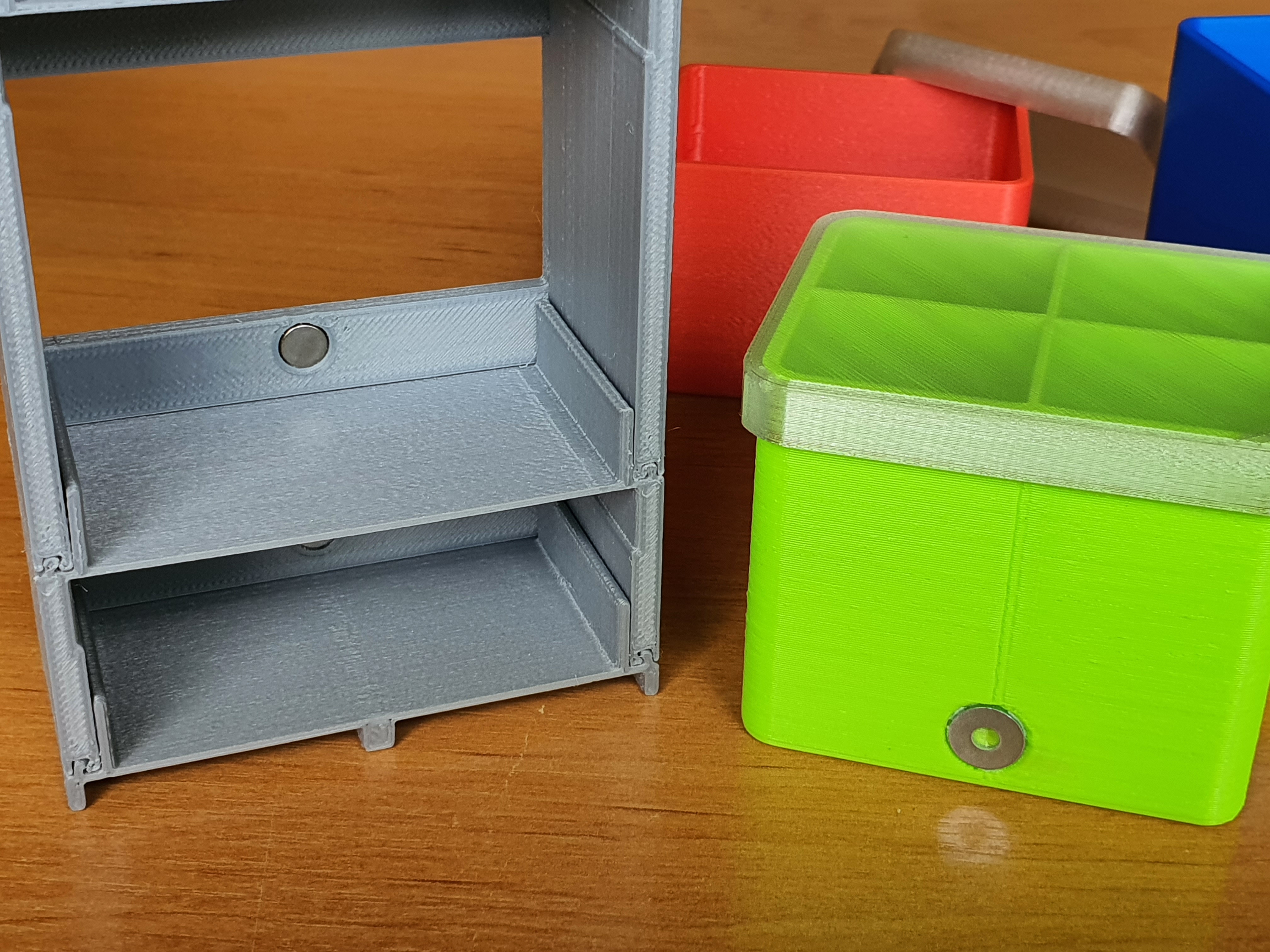 Miniatura 3 do modelo 3D Box with lid including stackable binder