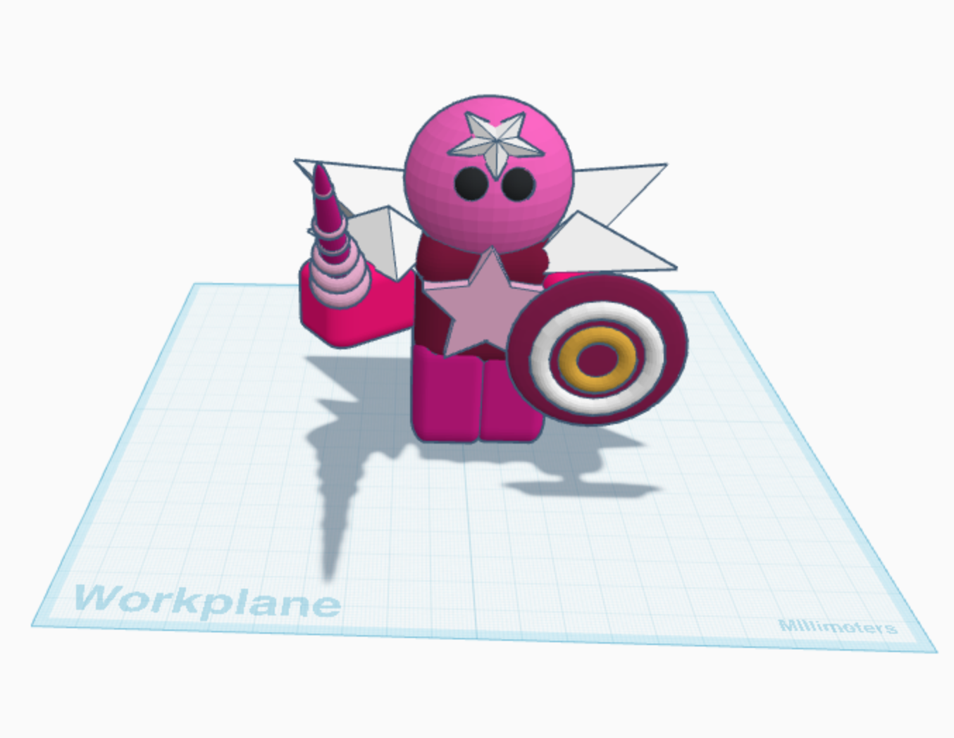 cute purple alien 3D model by Nik67