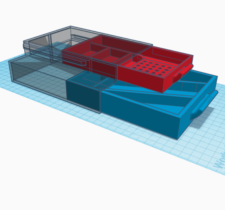 Ender 3/3 Pro drawer with nozzle storage, better clearance, and thicker
