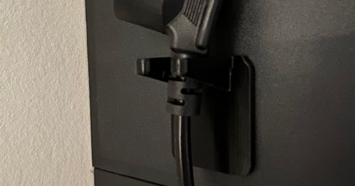 Power Plug Holder by Rene Download free STL model