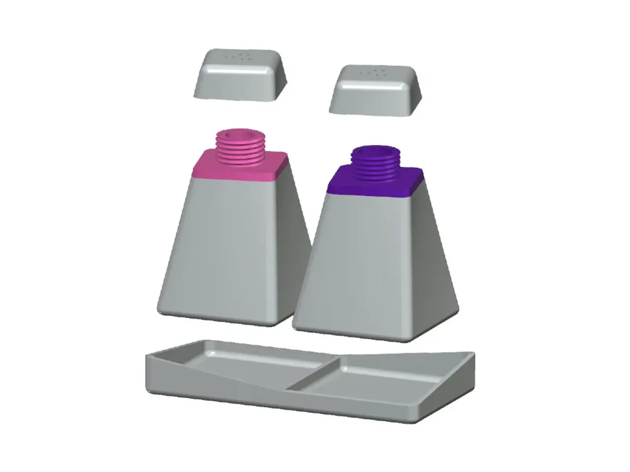 Free 3D file Salt & Pepper Hex Shaker 🧂・3D printing idea to