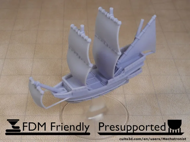 Galleon Ship Model Compatible With DnD Spelljammer