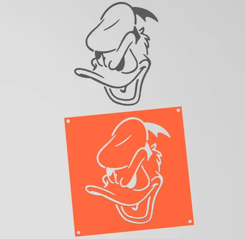 Disney characters stencil - Donald Duck