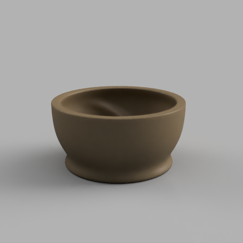 Shaving soap bowl