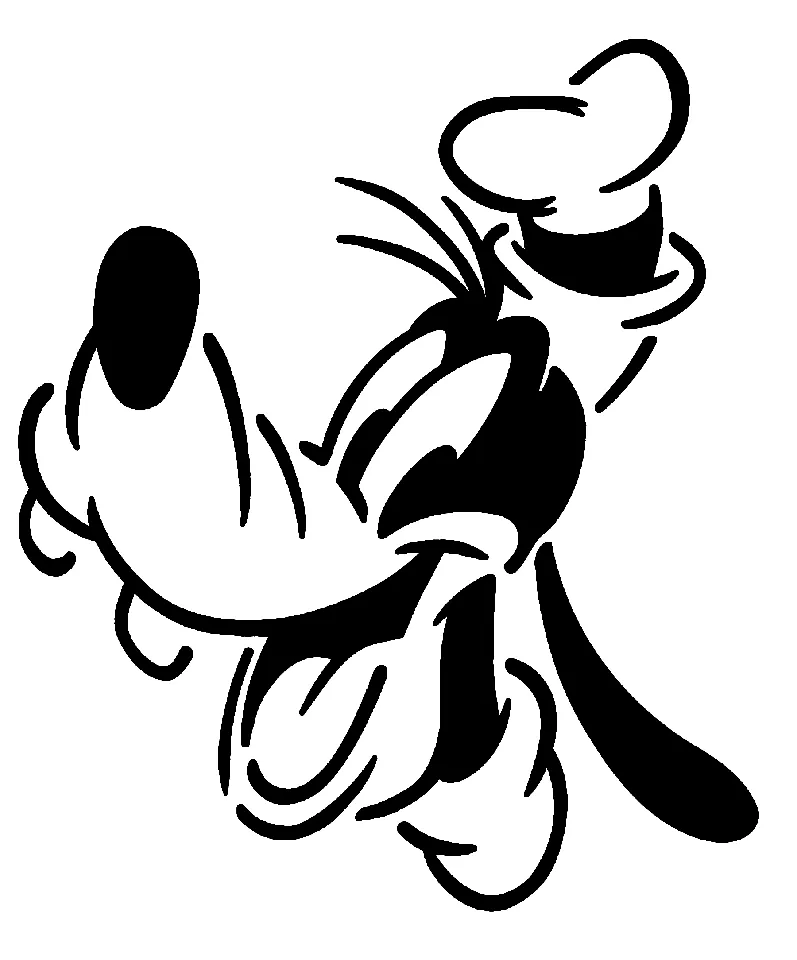 Disney characters stencil - Goofy by My 3D Prints | Download free STL model | Printables.com